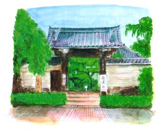 法金剛院の山門 法金剛院の山門